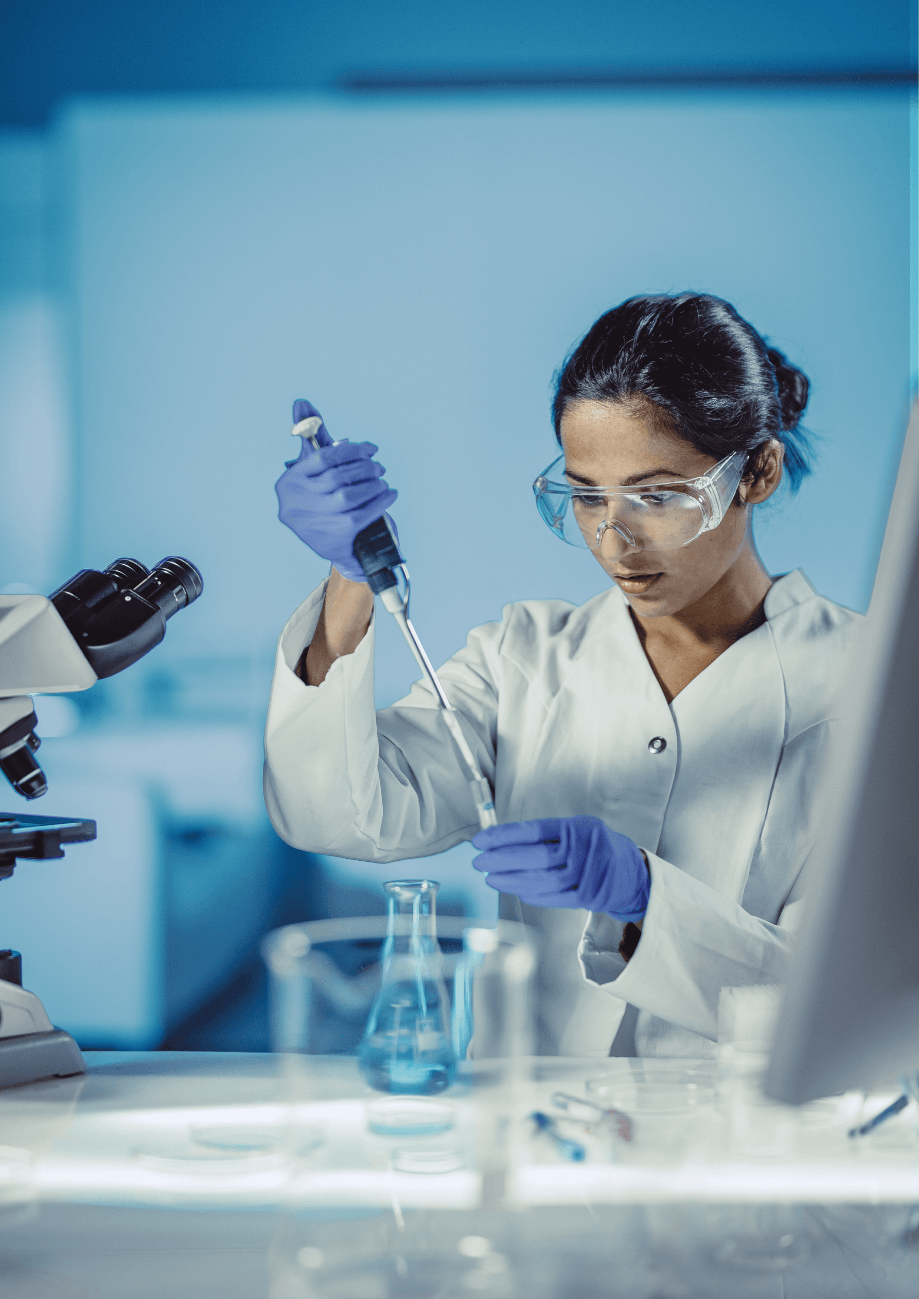 EPM Female Biotech Scientist Working In A Laboratory