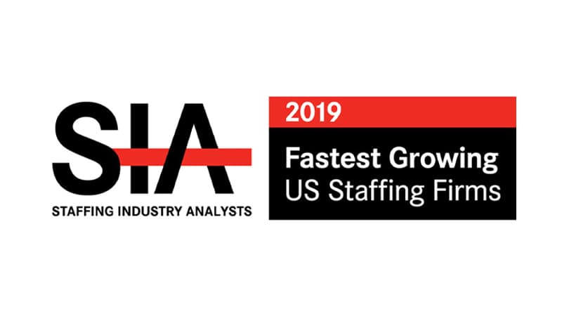 Named Fastest Growing Staffing Firm