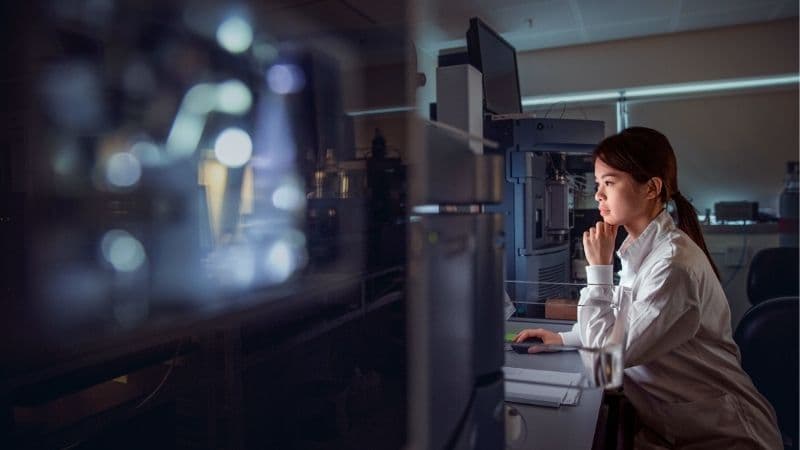 EPM Scientific Clinical Operations Specialist Reviewing Lab Results