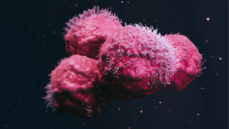 EPM 3D Rendered Image Cancer Malignant Cells For Oncology Research