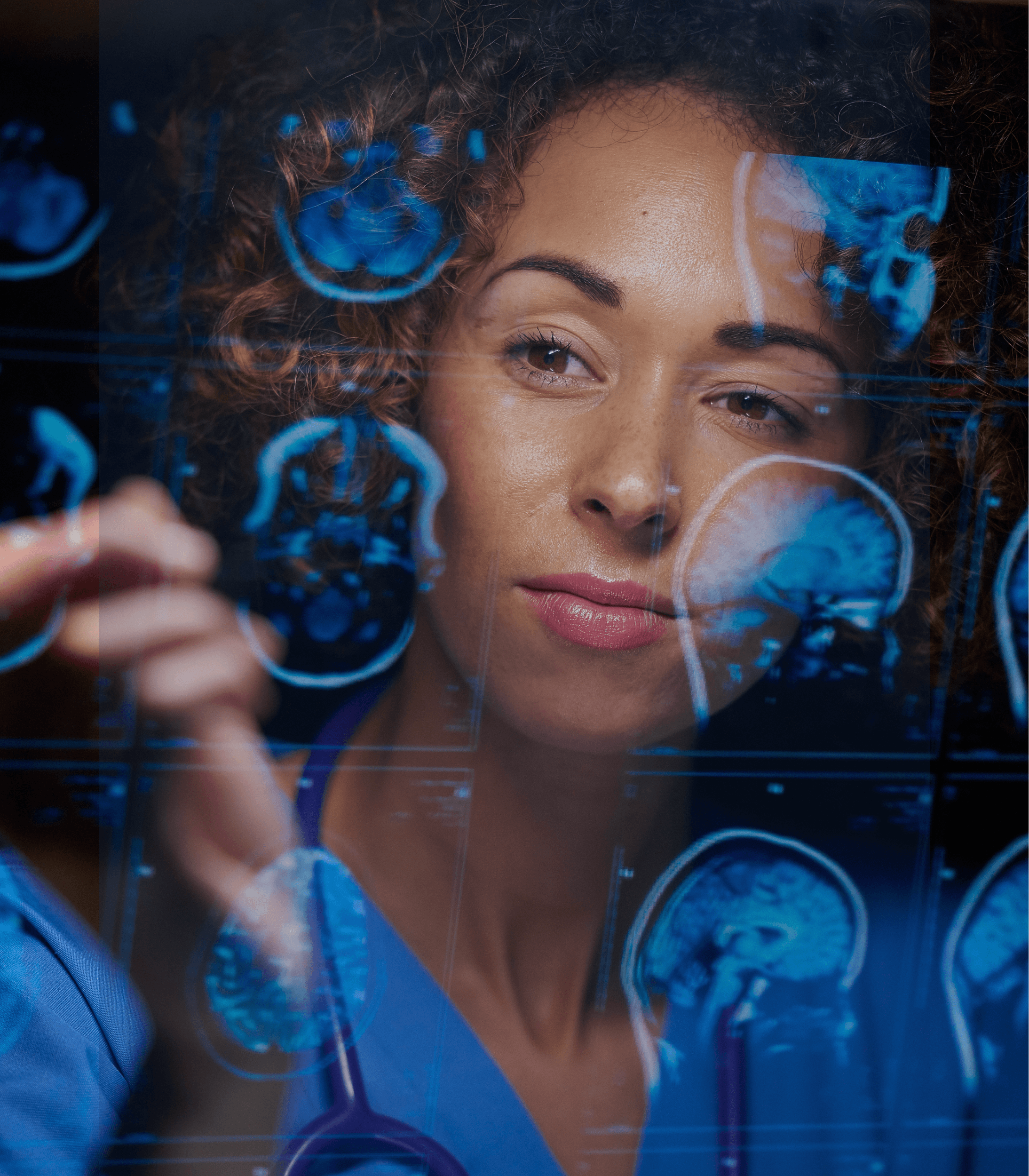 Digital Health Scans Being Reviewed By Female Doctor (1)