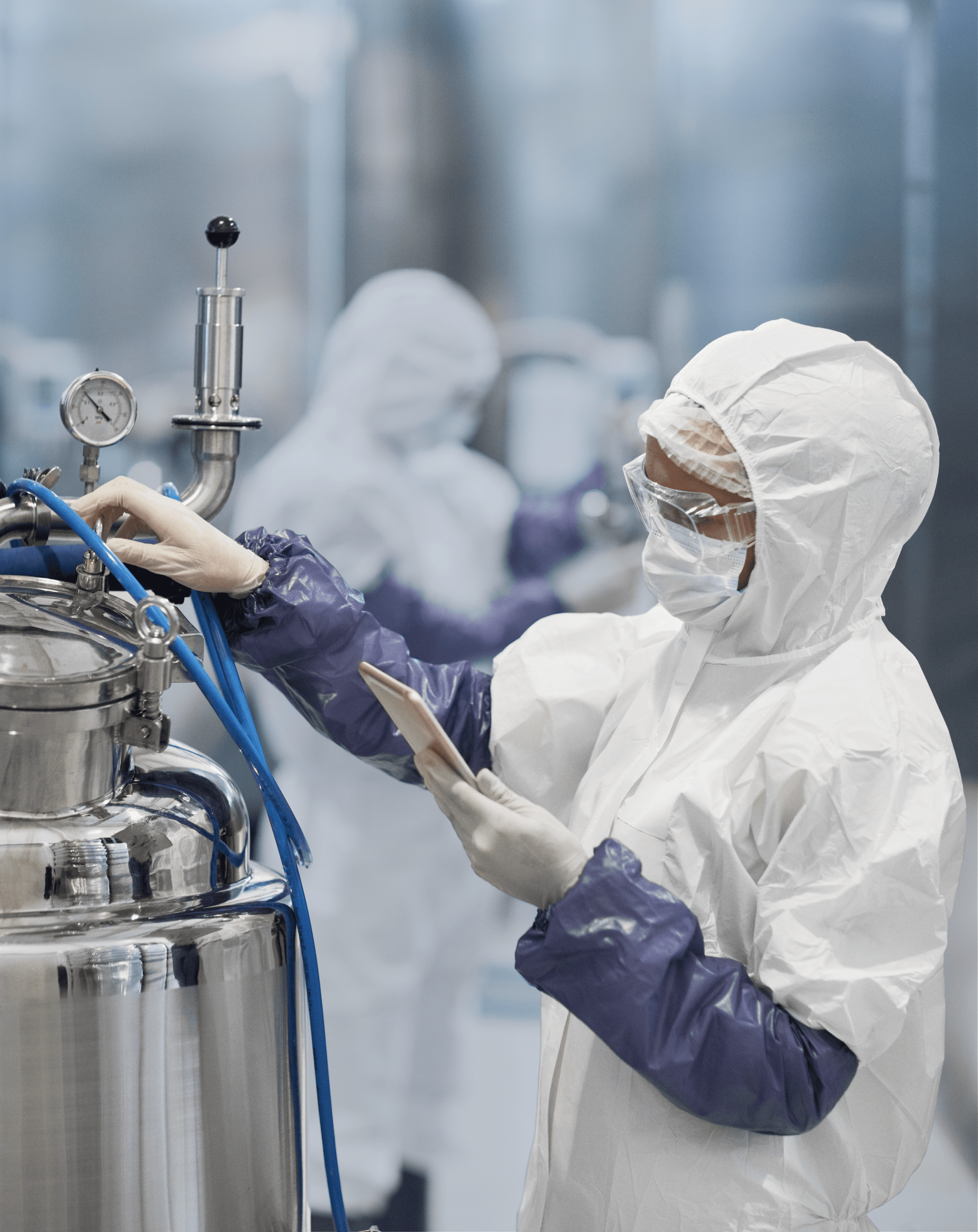 EPM CMC Recruitment Female Process Development Scientist Working In Pharmaceutical Manufacturing Facility